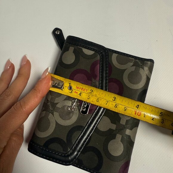 Coach Madison Clover Medium Wallet | Purple & Grey | Lightly Used - Picture 8 of 10